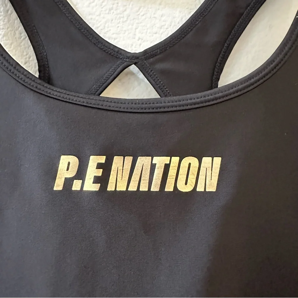 P.E Nation Womens Front Runner Tank Sports Bra Size XS Black - Picture 5 of 9
